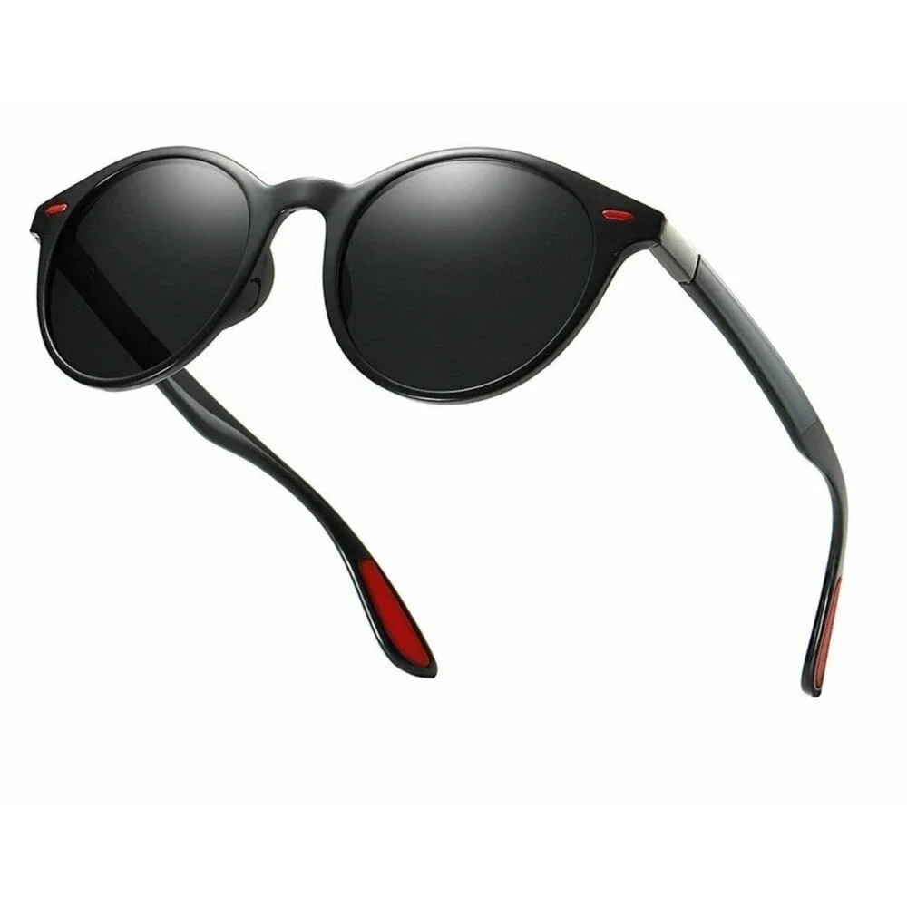 Polarized Sunglasses Men Driving Fishing Round Frame Sports Lentes Gafas Humbres
